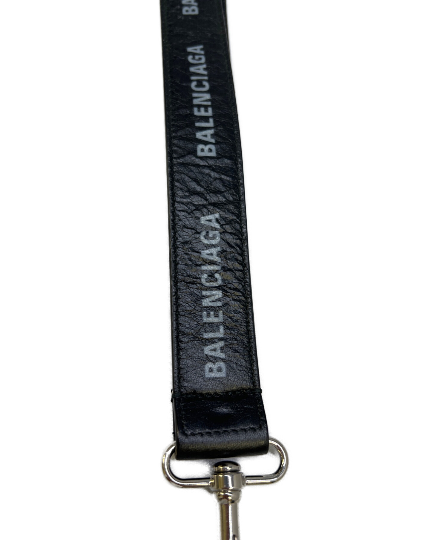 BALENCIAGA バレンシアガ ネックストラップ 黒 中古・古着通販】BALENCIAGA (バレンシアガ) ネックストラップ