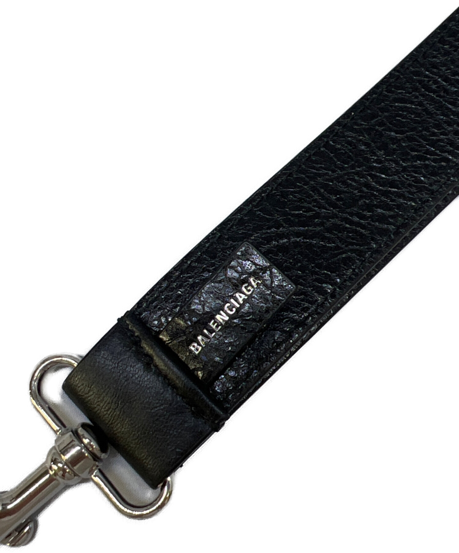 BALENCIAGA バレンシアガ ネックストラップ 黒 中古・古着通販】BALENCIAGA (バレンシアガ) ネックストラップ