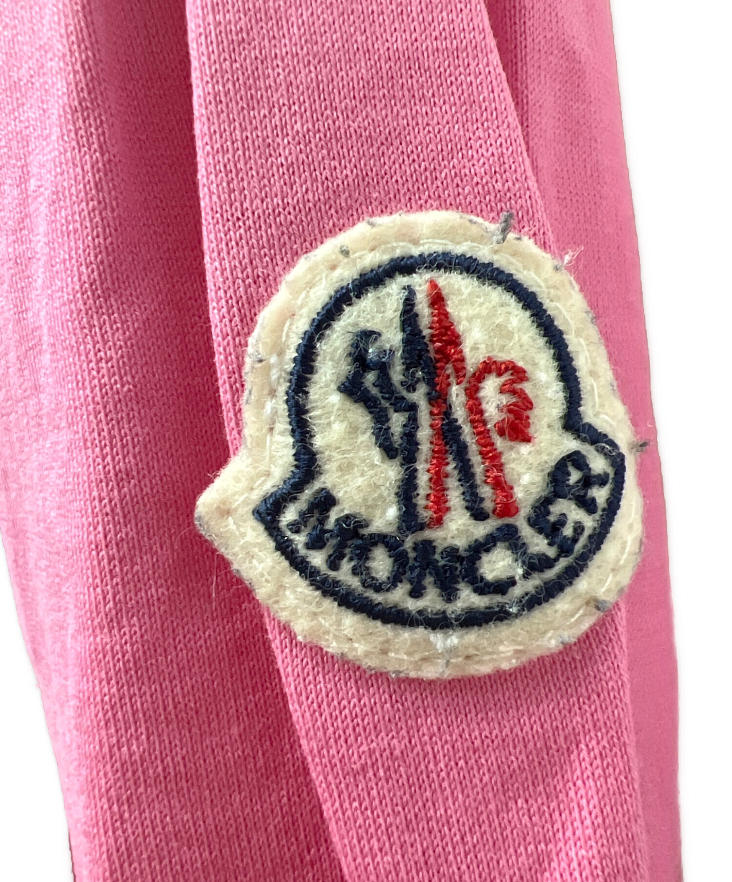 MONCLER ピンク 半袖Tシャツ 中古・古着通販】MONCLER (モンクレール) MAGLIA T-SHIRT ピンク