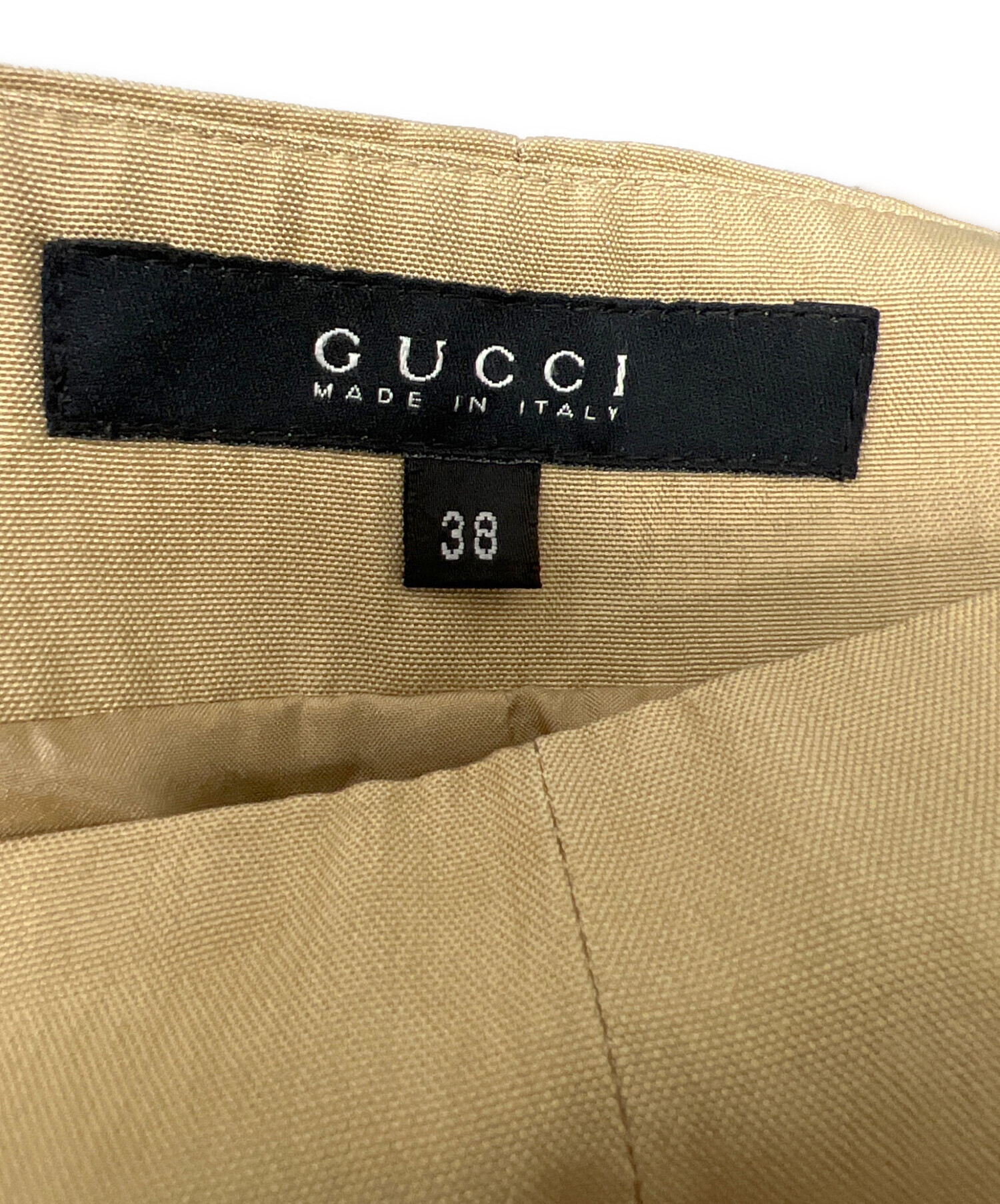 中古・古着通販】GUCCI (グッチ) タイトスカート ベージュ サイズ:38