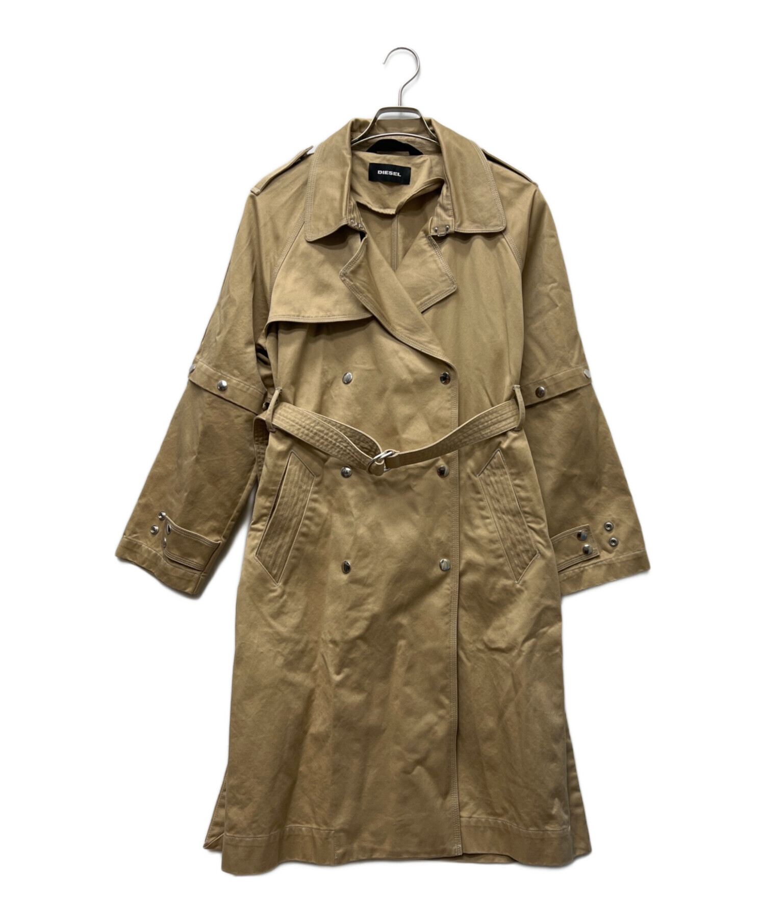 中古・古着通販】DIESEL (ディーゼル) トレンチコート ベージュ サイズ 