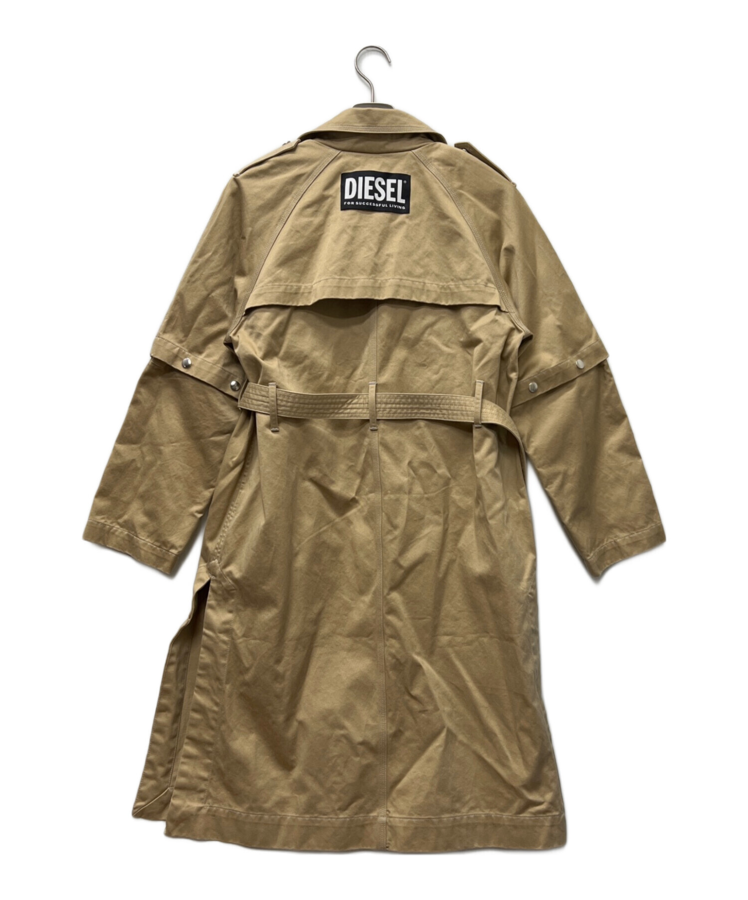 中古・古着通販】DIESEL (ディーゼル) トレンチコート ベージュ サイズ