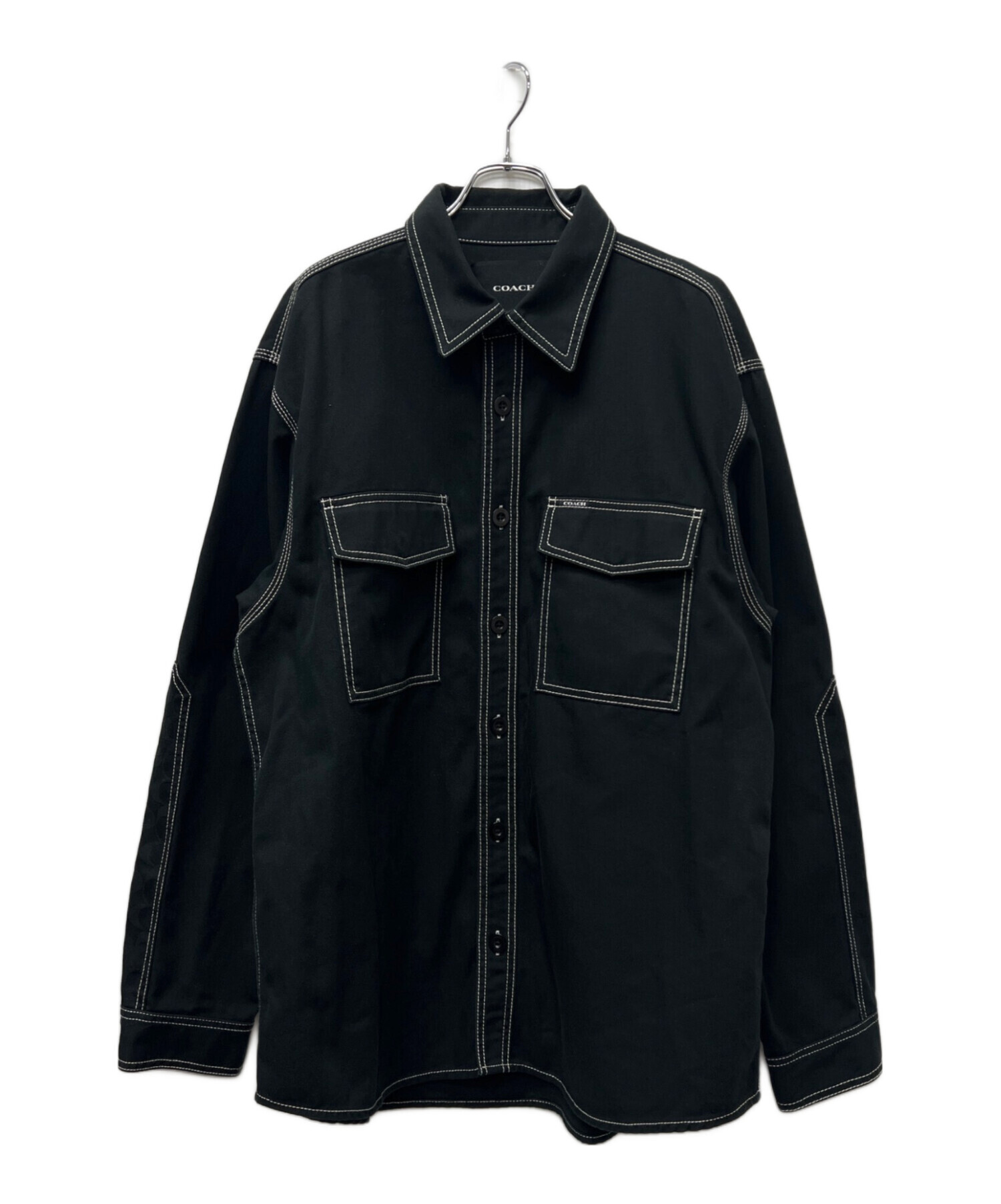 中古・古着通販】COACH (コーチ) カバーオール ブラック サイズ:XL