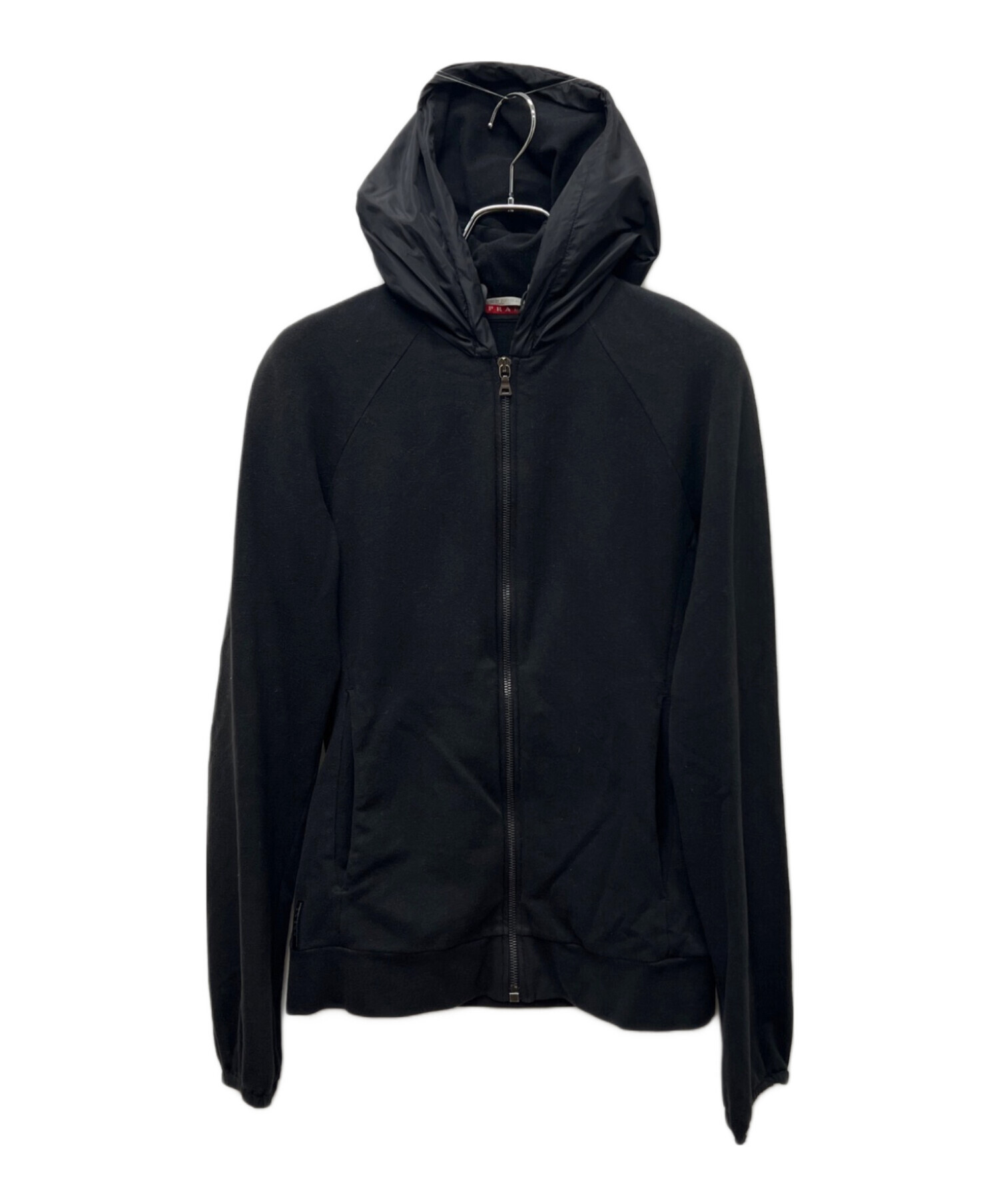 中古・古着通販】PRADA (プラダ) ジップパーカー ブラック サイズ:M
