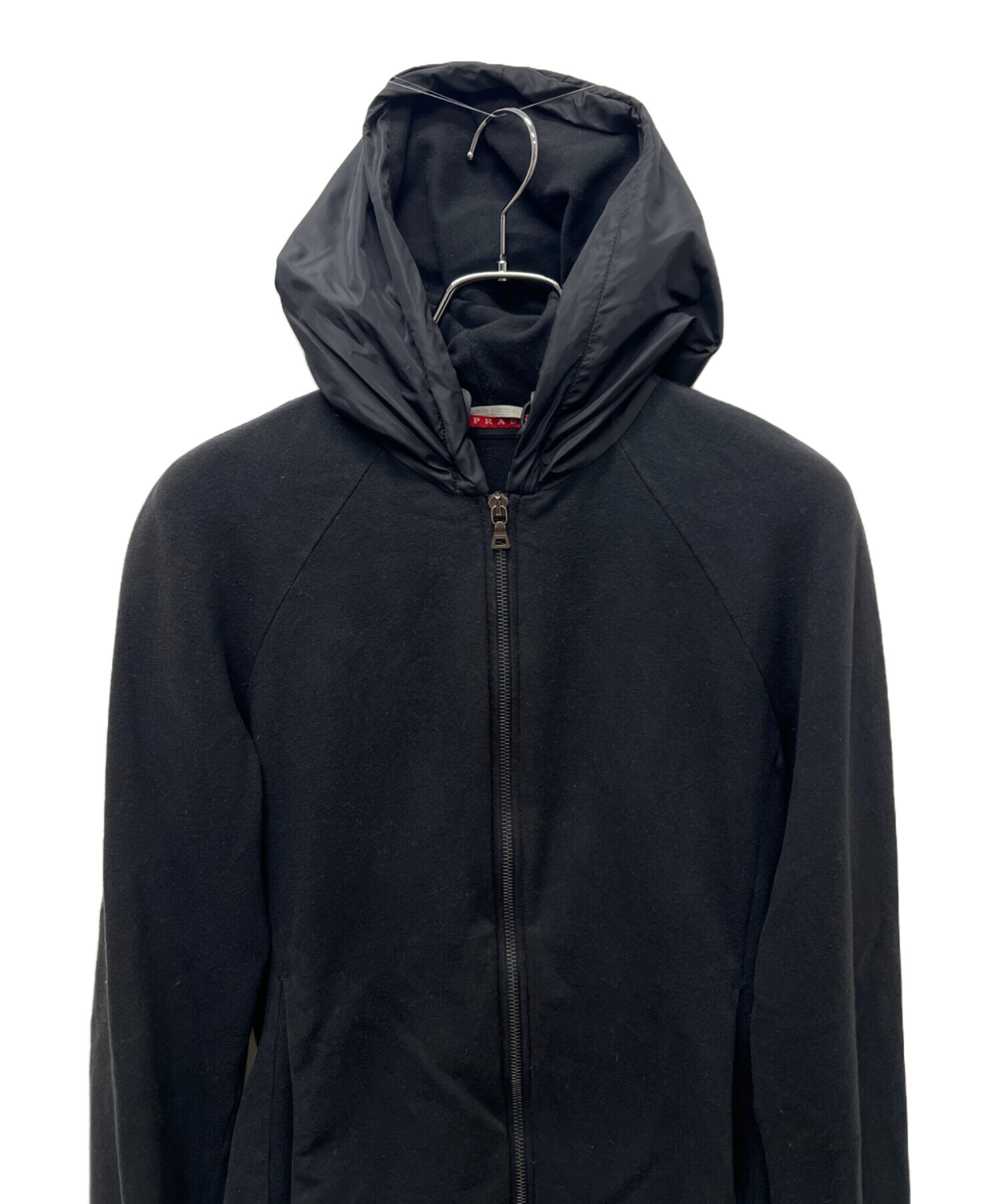 中古・古着通販】PRADA (プラダ) ジップパーカー ブラック サイズ:M