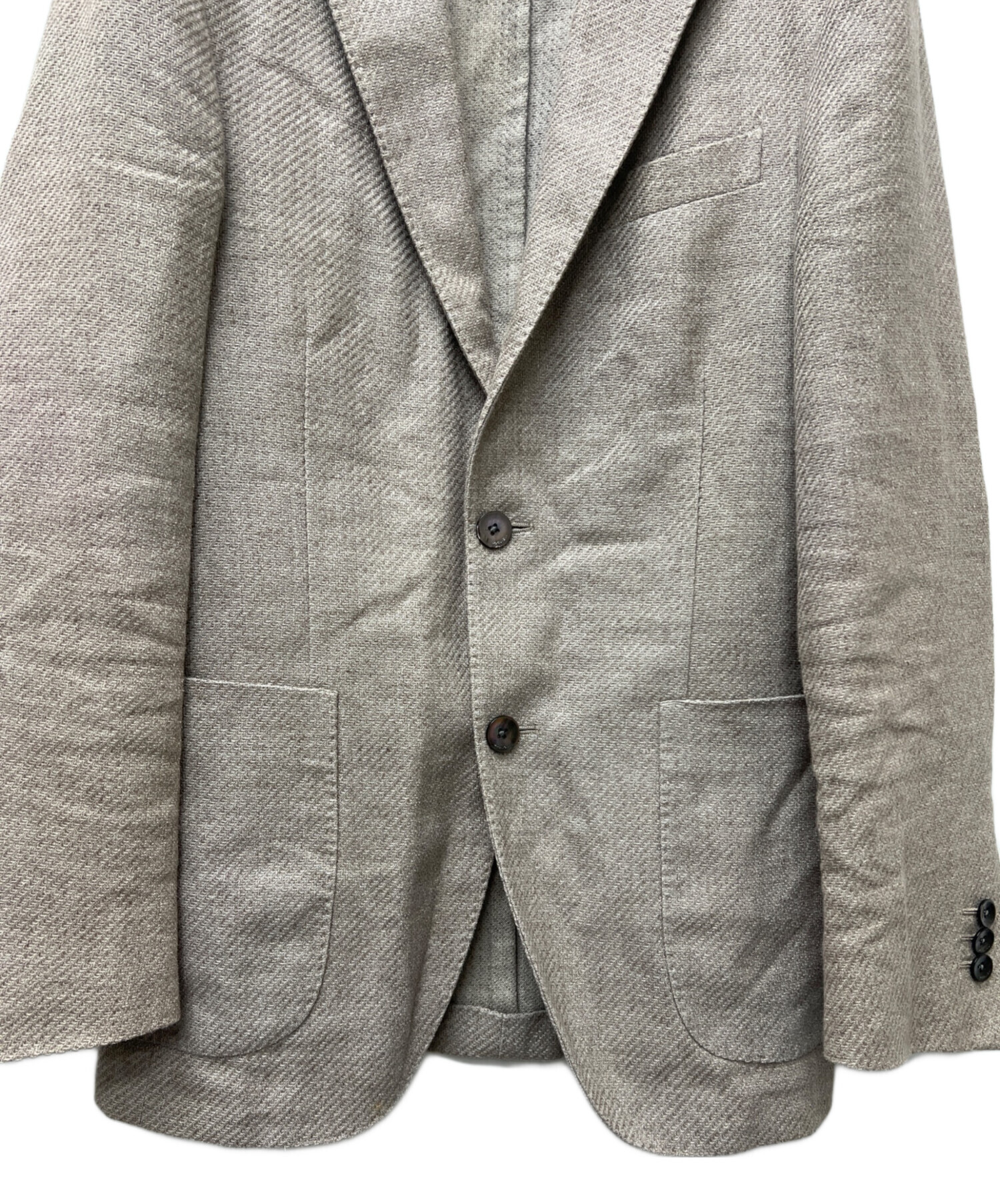 中古・古着通販】BOGLIOLI (ボリオリ) テーラードジャケット ベージュ