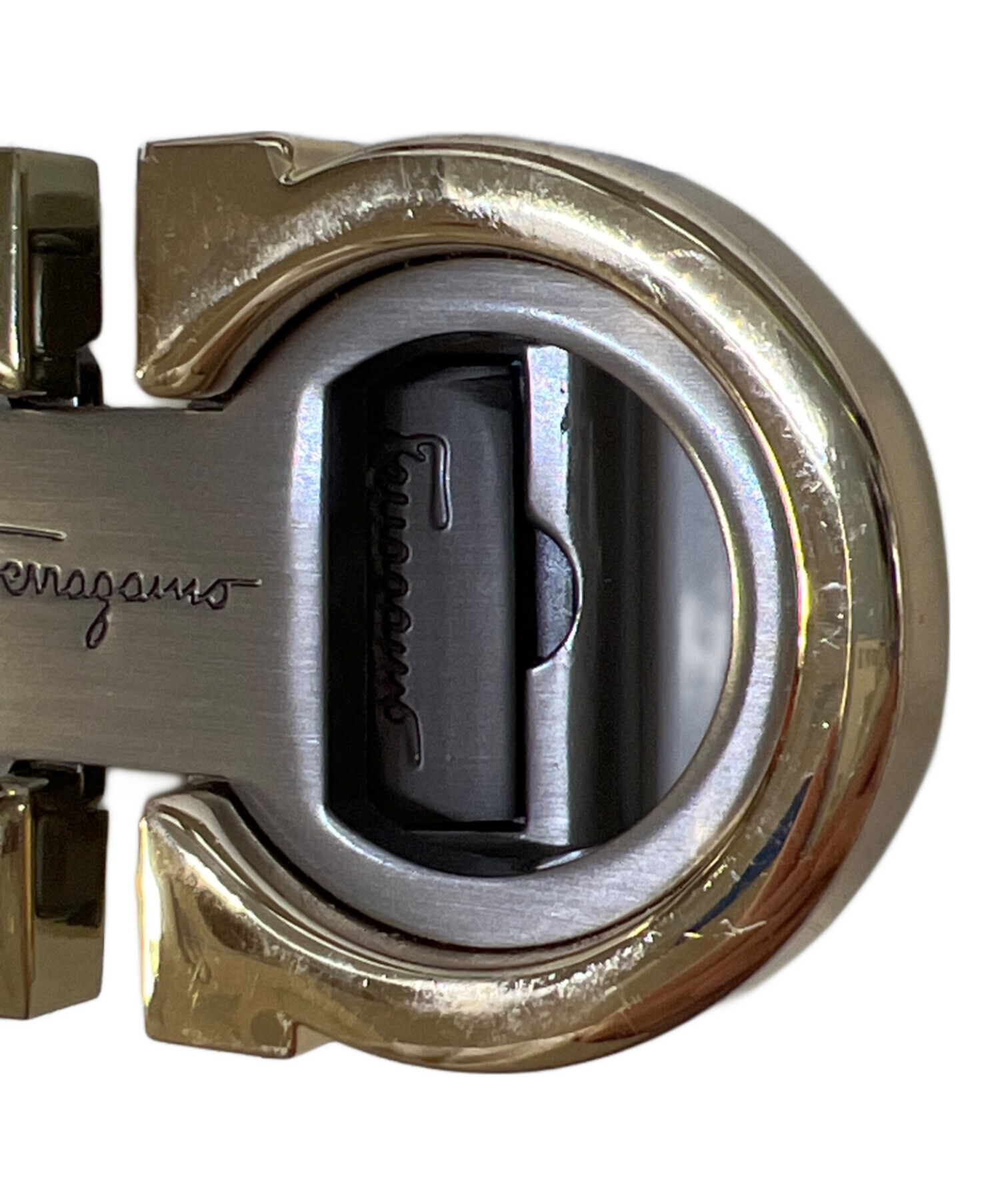 フェラガモ☆ゴールドバックルベルト 中古・古着通販】Salvatore Ferragamo (サルヴァトーレ フェラガモ