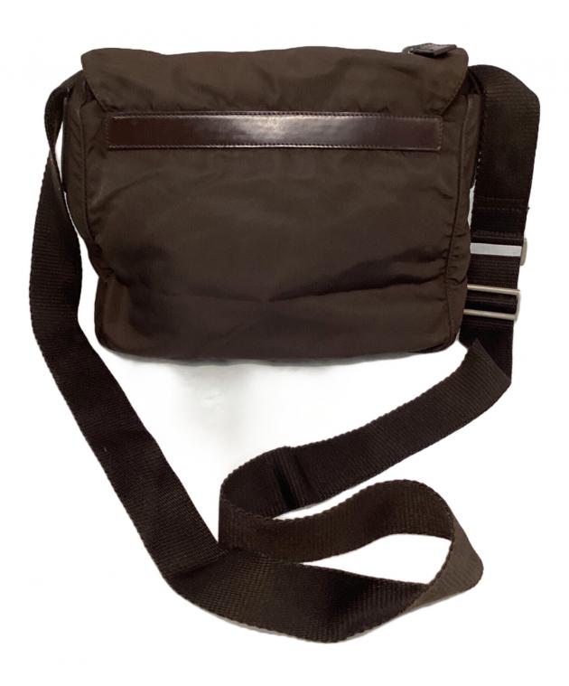 中古・古着通販】PRADA (プラダ) ナイロンショルダーバッグ カーキ