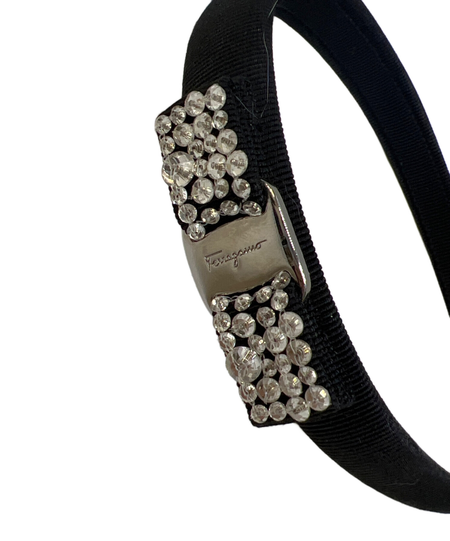今週売り尽くしセール‼️Ferragamo / カチューシャ メタル金具付き 中古・古着通販】Ferragamo (フェラガモ) カチューシャ ブラック