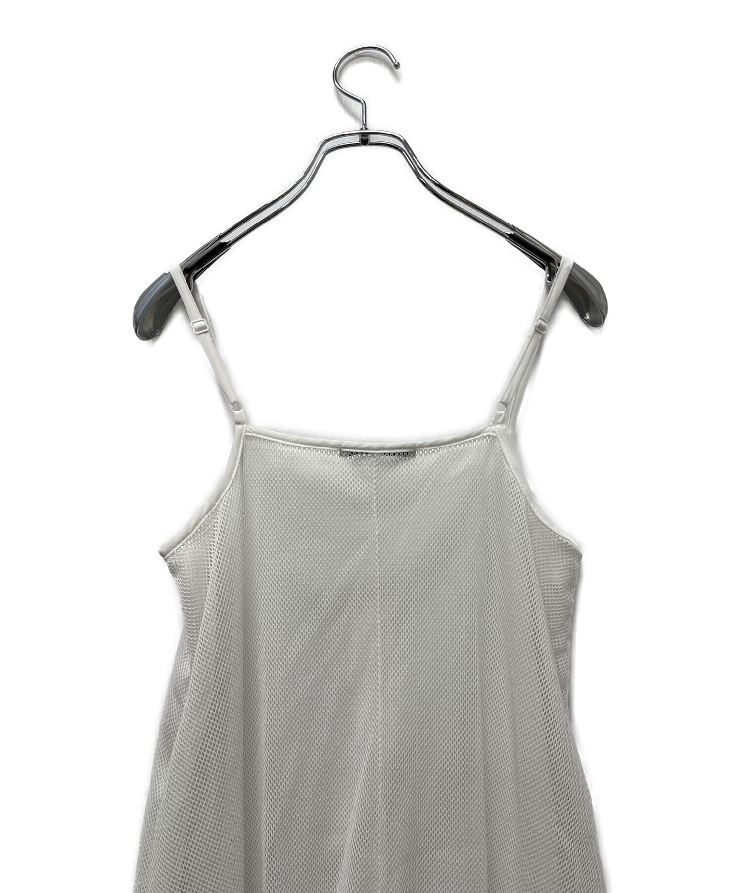 UN3D. BACK GATHER MESH CAMI メッシュ　キャミソール 中古・古着通販】UN3D. (アンスリード) Back Gather Mesh Cami