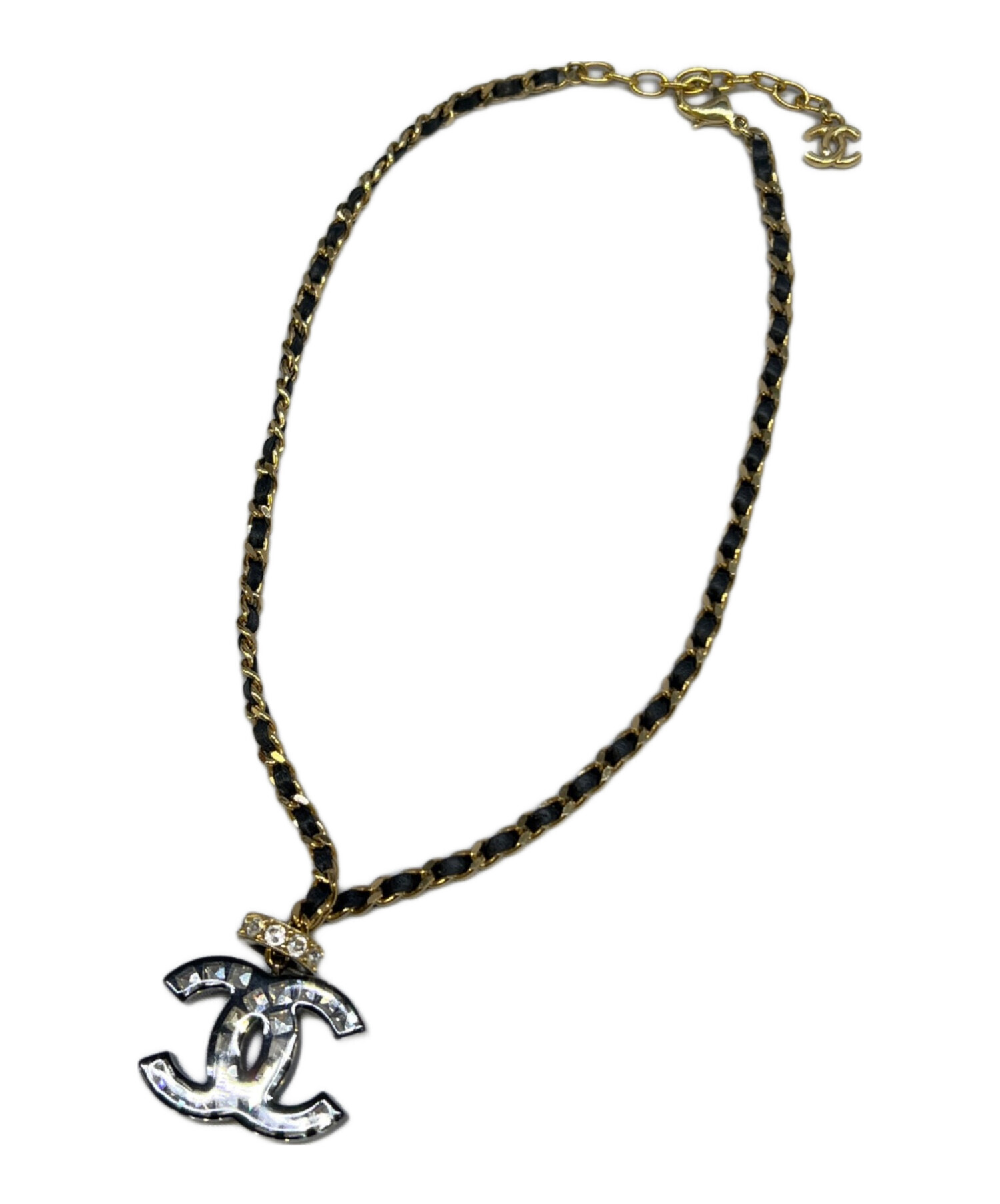中古・古着通販】CHANEL (シャネル) ココマークネックレス ブラック