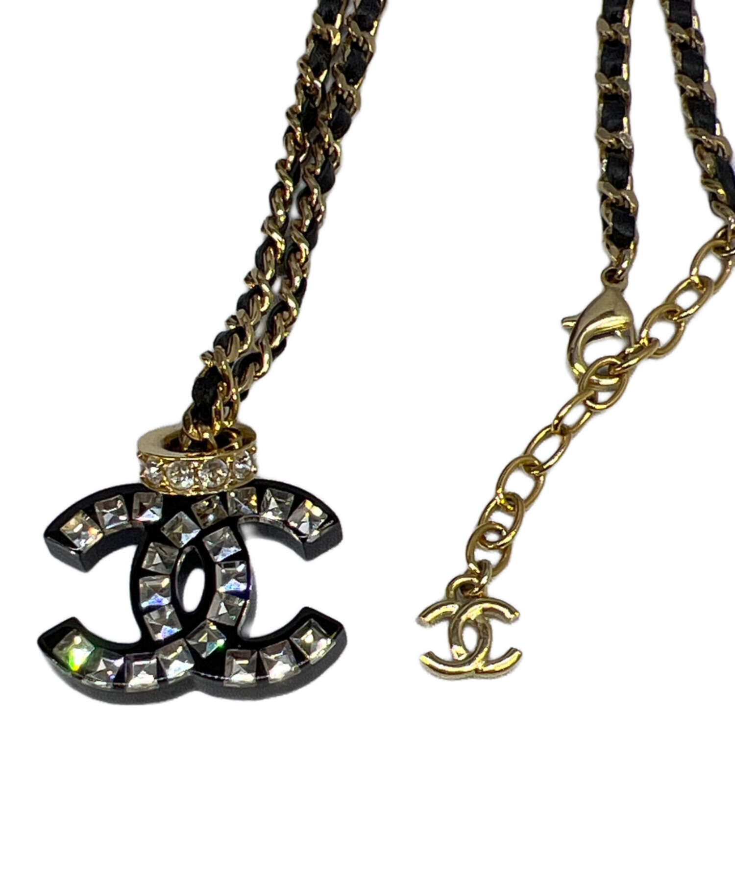 中古・古着通販】CHANEL (シャネル) ココマークネックレス ブラック