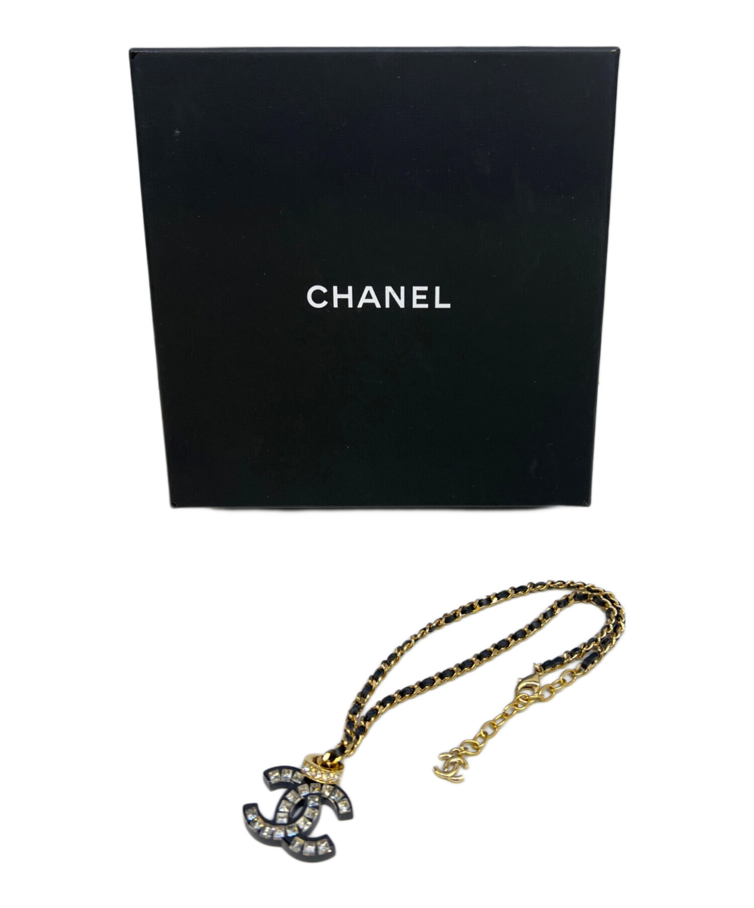 中古・古着通販】CHANEL (シャネル) ココマークネックレス ブラック