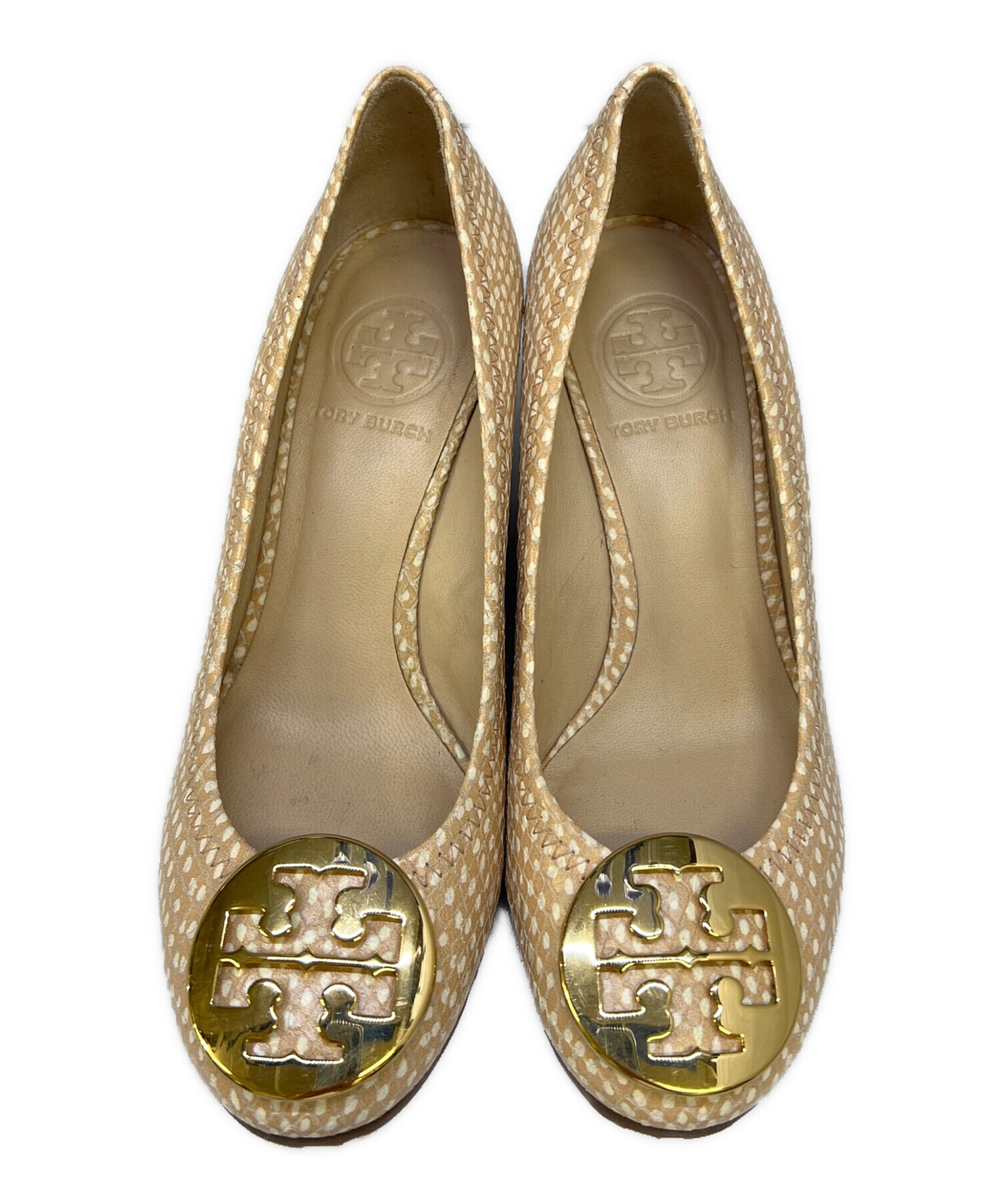 トリーバーチ TORY BURCH ウェッジソールパンプス 24.5 中古・古着通販】TORY BURCH (トリーバーチ) ウェッジソールパンプス