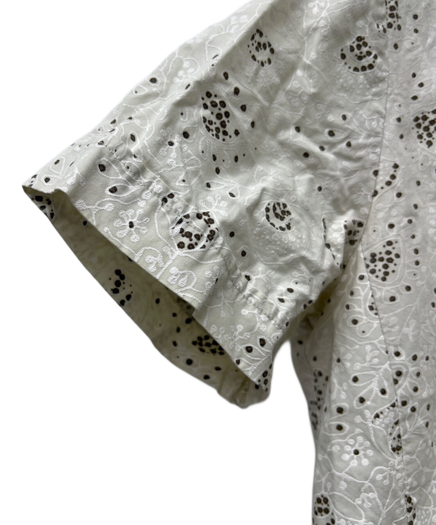 美品】DRIES VAN NOTEN ビジュー装飾 半袖 シャツ 36 【公式通販】