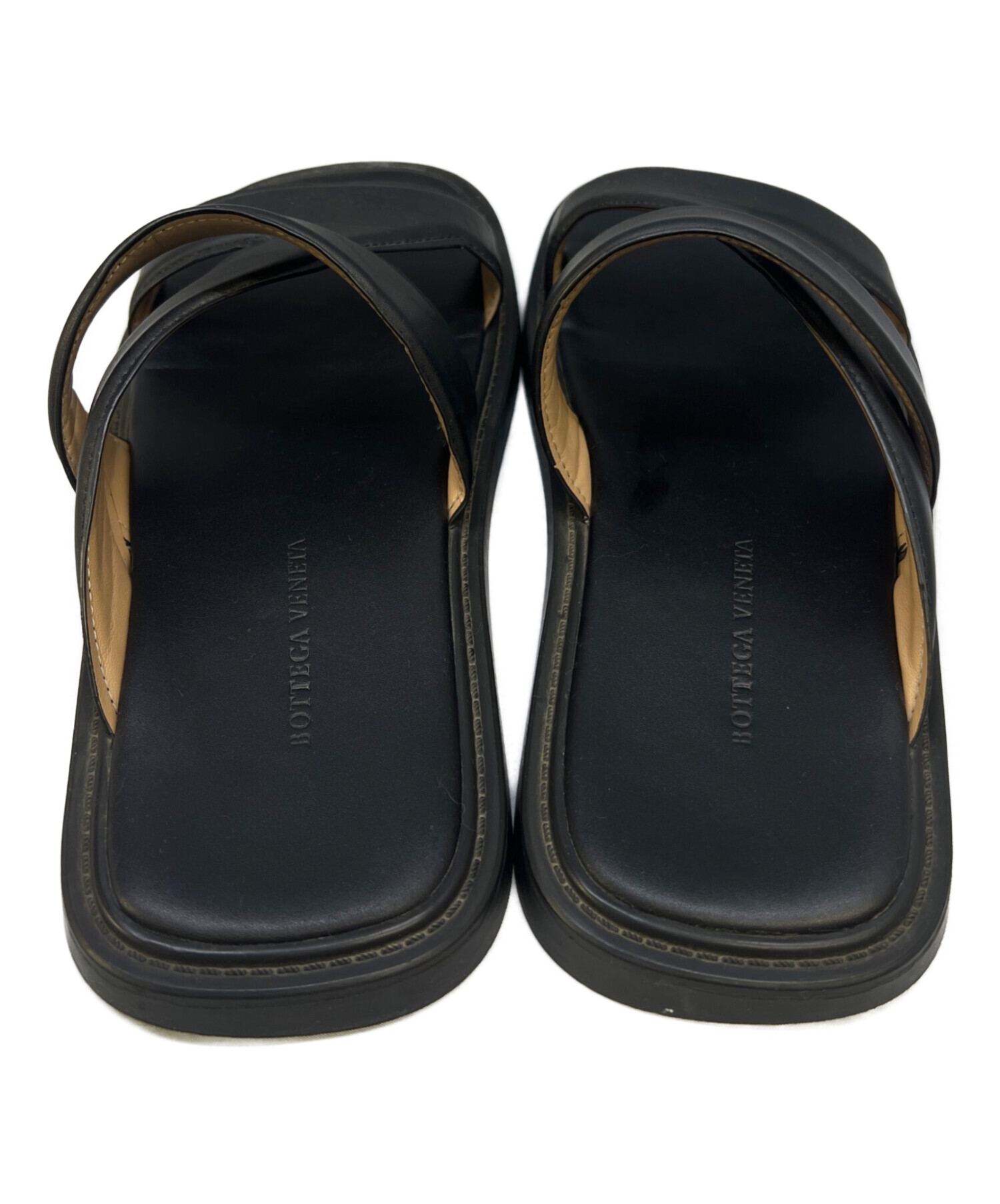 BOTTEGA VENETA ボッテガベネタ サンダル 28cm 黒 【古着】【中古】【送料無料】 中古・古着通販】BOTTEGA VENETA (ボッテガベネタ) サンダル ブラック