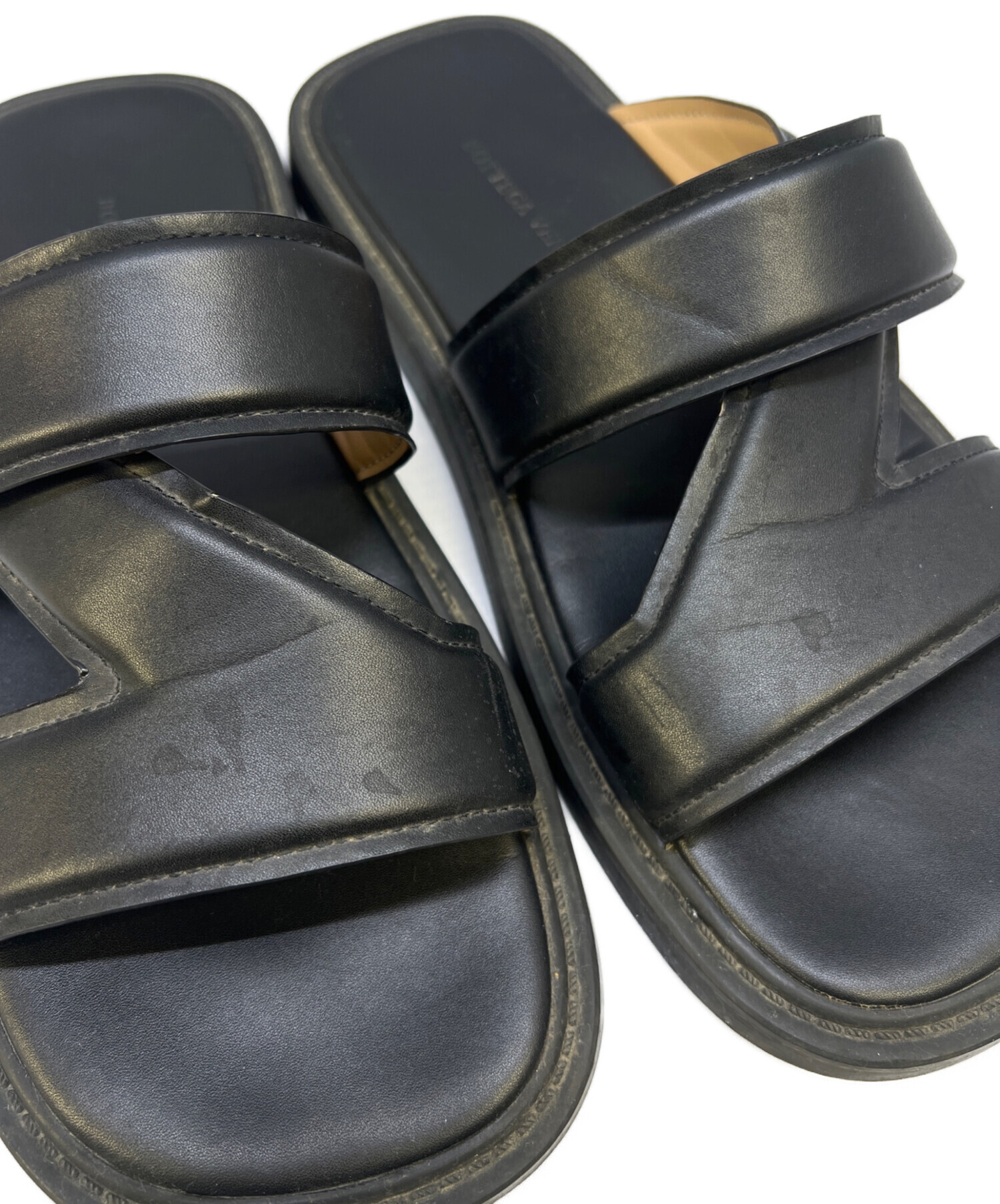 中古・古着通販】BOTTEGA VENETA (ボッテガベネタ) サンダル ブラック