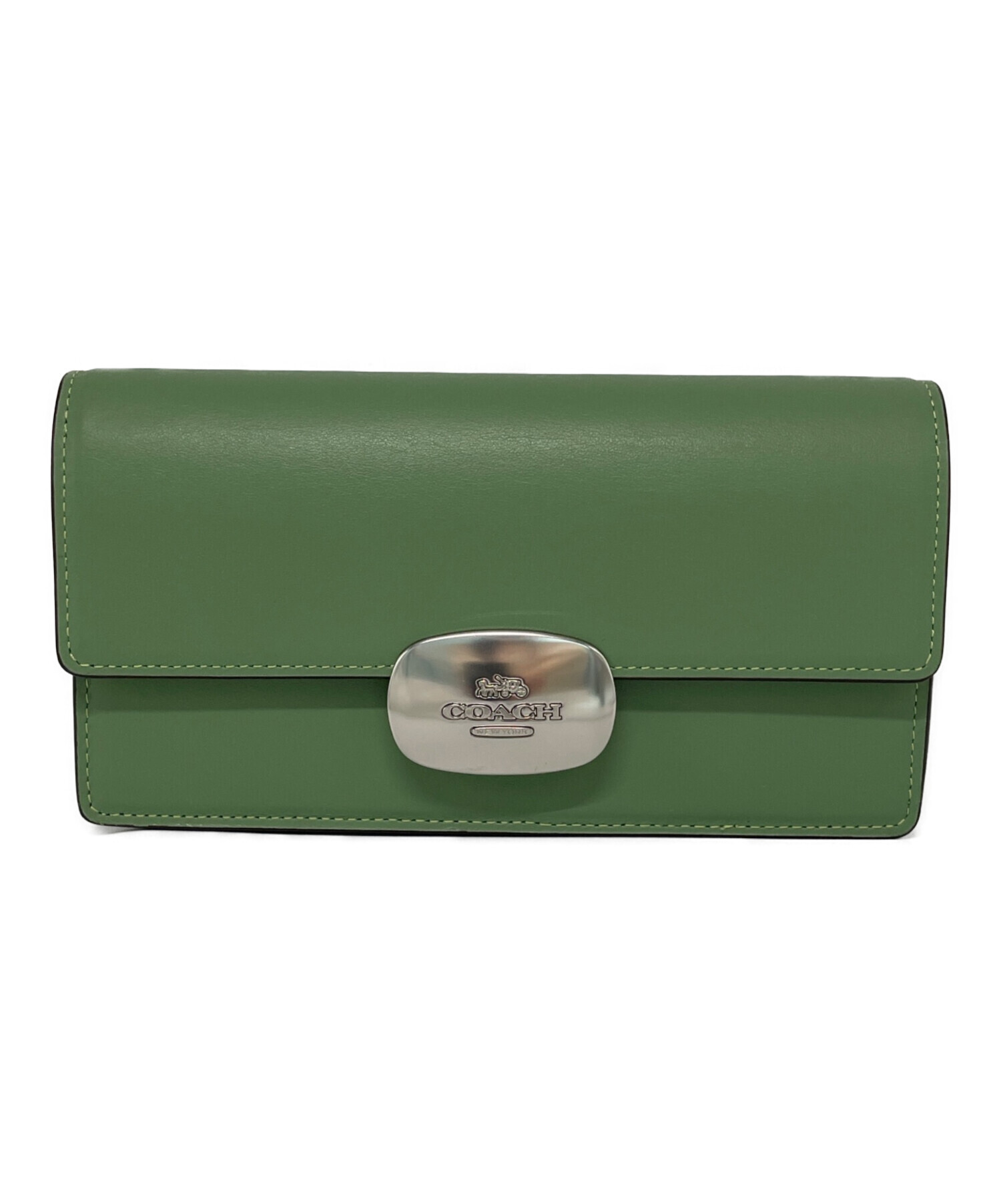 中古・古着通販】COACH (コーチ) ショルダーバッグ 黄緑｜ブランド