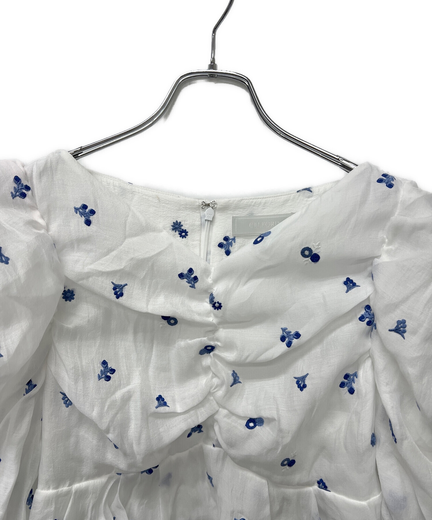 中古・古着通販】CELFORD (セルフォード) 小花刺繍ペプラムブラウス