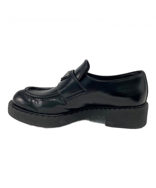 中古・古着通販】PRADA (プラダ) ローファー ブラック サイズ:SIZE