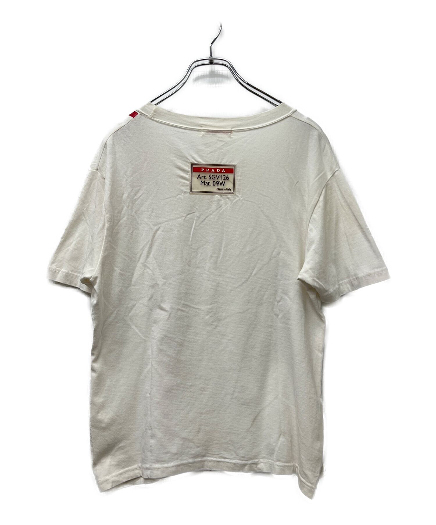 中古・古着通販】PRADA (プラダ) 半袖カットソー ホワイト サイズ:不明