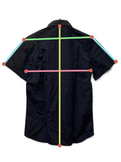 中古・古着通販】PRADA (プラダ) 半袖シャツ ブラック サイズ:42