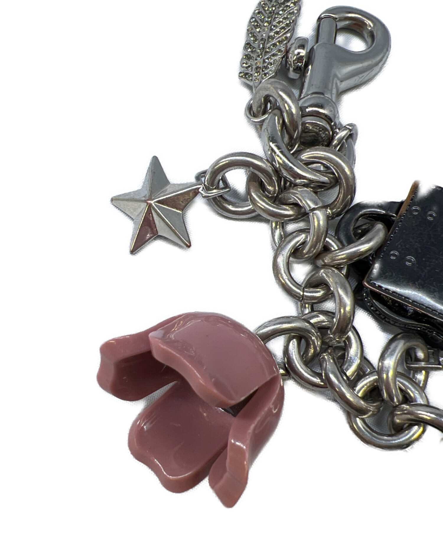 コーチ　シルバーメタリック　トリケラトプス　立体　キーホルダー【比較的美品】 中古・古着通販】COACH (コーチ) キーホルダー シルバー｜ブランド