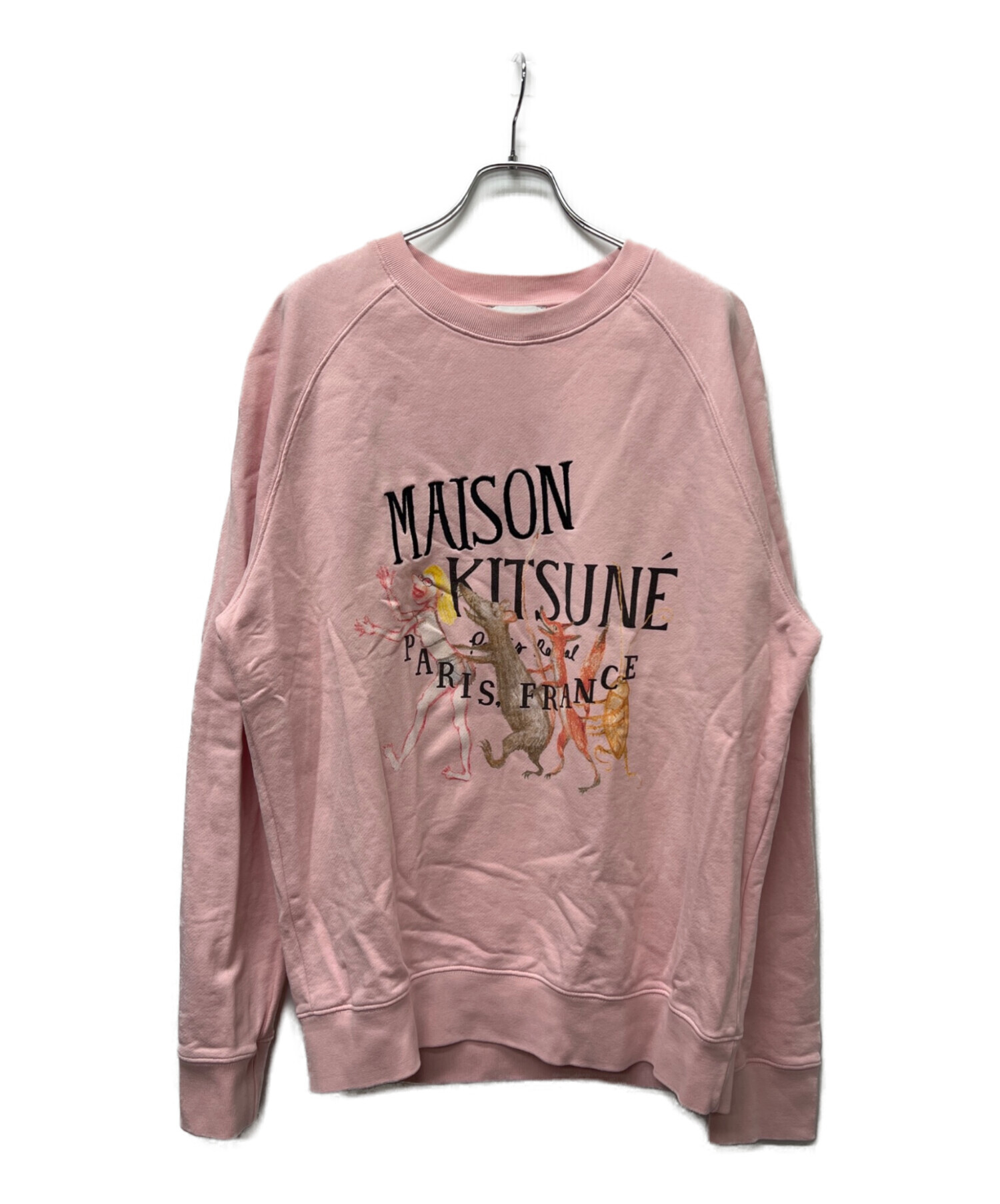 中古・古着通販】maison kitsune (メゾンキツネ) スウェット ピンク