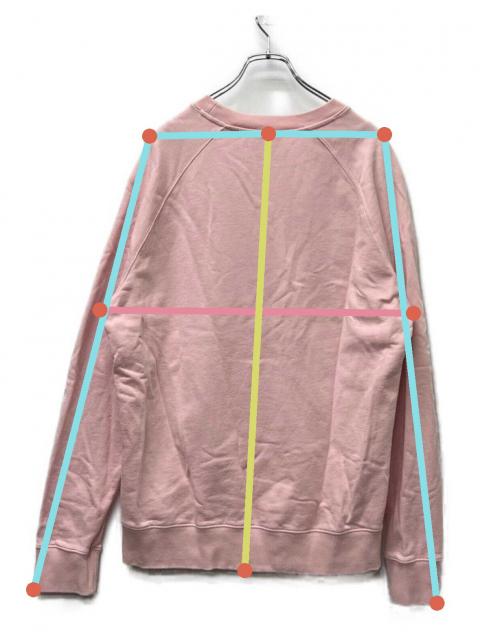中古・古着通販】maison kitsune (メゾンキツネ) スウェット ピンク