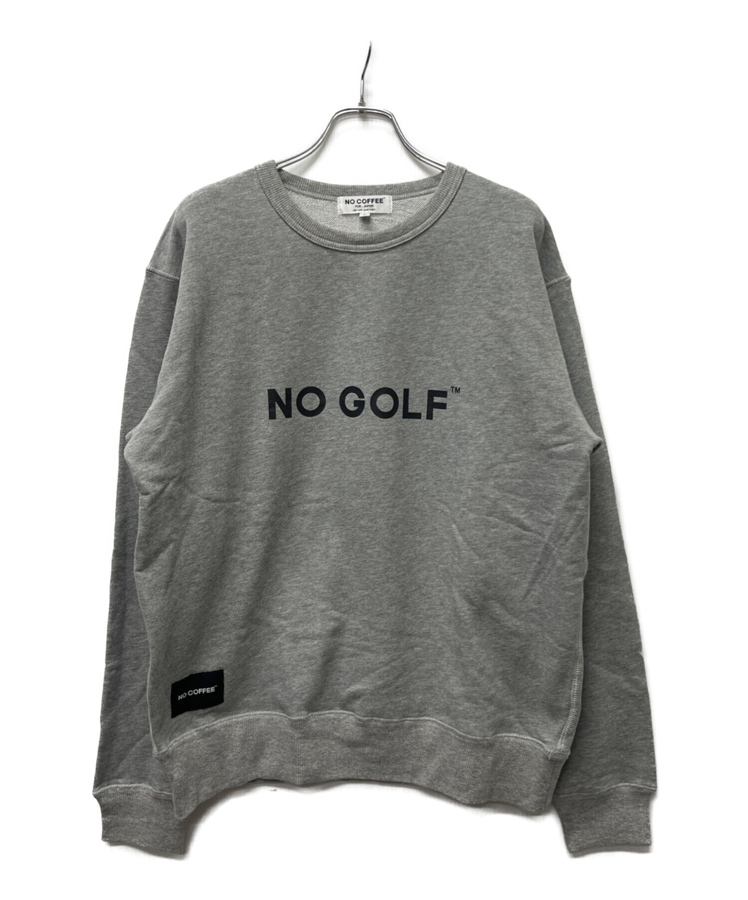 NO COFFEE NO GOLF™ スウェット Lサイズ グレー 中古・古着通販】NO COFFEE (ノーコーヒー) スウェット グレー サイズ