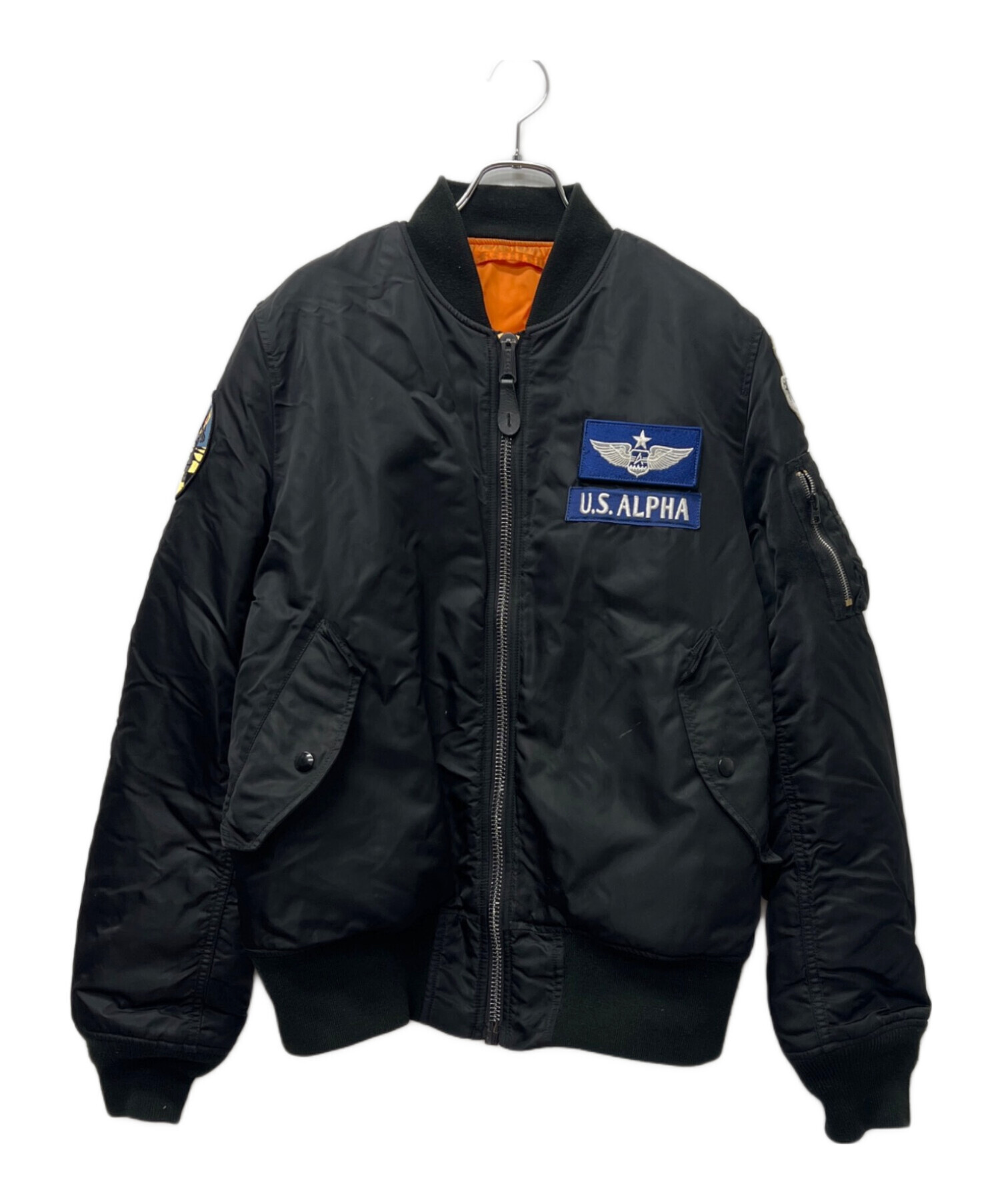 【アルファインダストリーズ】未使用 ON AIR リバーシブル スタジャン L 中古・古着通販】ALPHA INDUSTRIES (アルファインダストリーズ