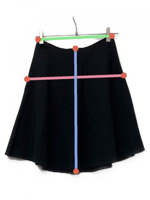 中古・古着通販】PRADA (プラダ) スカート ブラック サイズ:38