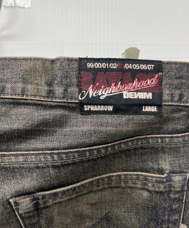 中古・古着通販】NEIGHBORHOOD (ネイバーフッド) ナローデニムパンツ