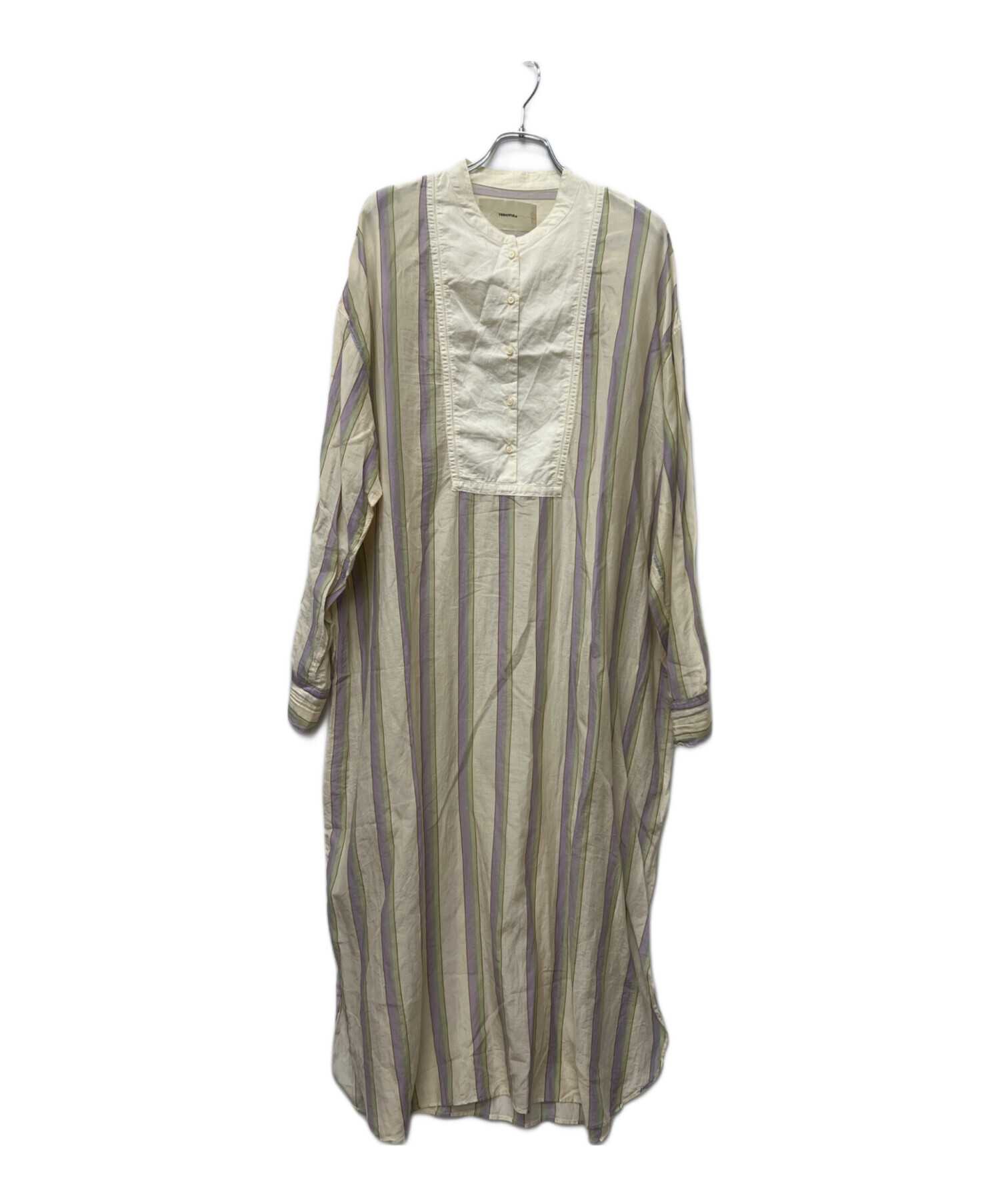 中古・古着通販】TODAYFUL (トゥデイフル) 長袖ワンピース ベージュ