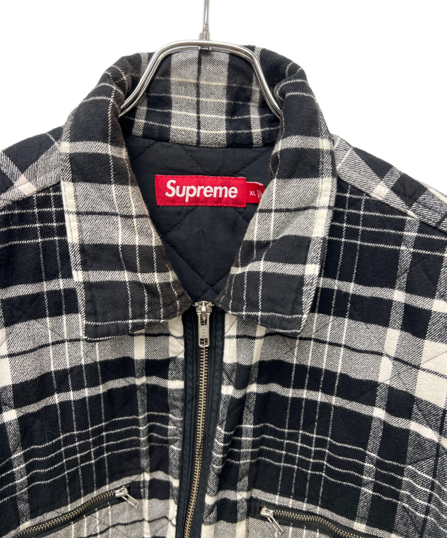 中古・古着通販】SUPREME (シュプリーム) Quilted Flannel Zip Up 