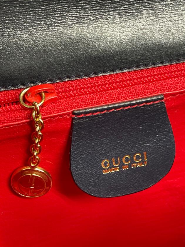 中古・古着通販】GUCCI (グッチ) ショルダーバッグ ネイビー｜ブランド