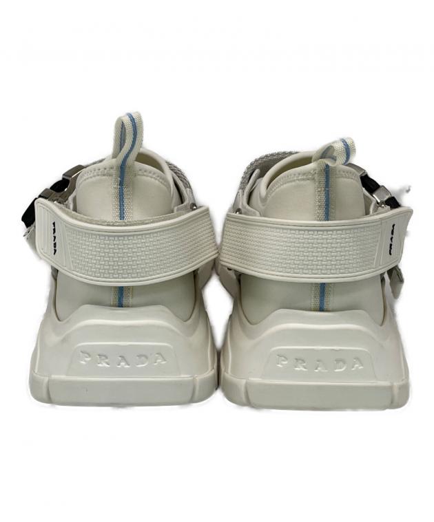 中古・古着通販】PRADA (プラダ) スニーカー ホワイト サイズ:SIZE 7 1