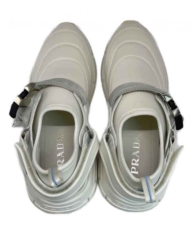 中古・古着通販】PRADA (プラダ) スニーカー ホワイト サイズ:SIZE 7 1
