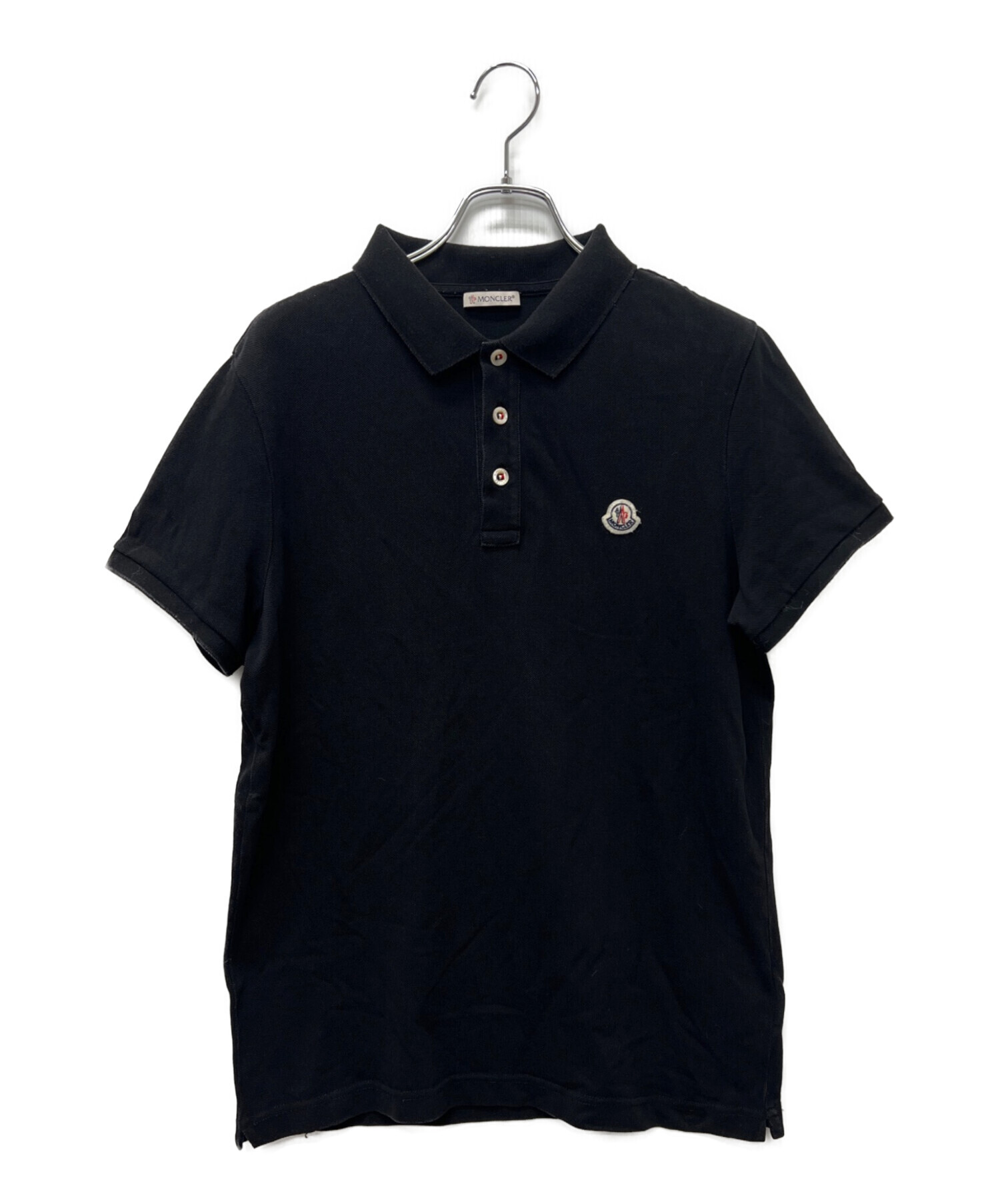 中古・古着通販】MONCLER (モンクレール) ポロシャツ ブラック サイズ