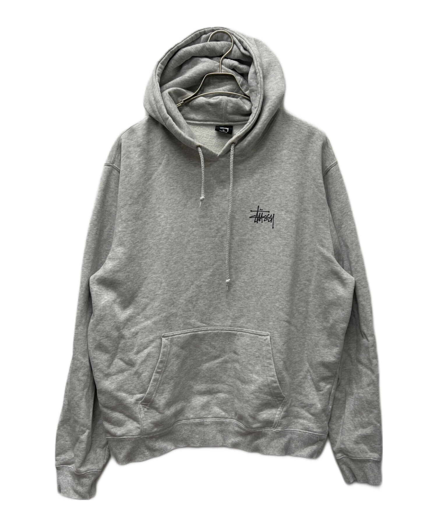 old stussy アメ製　パーカー　グレー 中古・古着通販】stussy (ステューシー) プルオーバーパーカー グレー