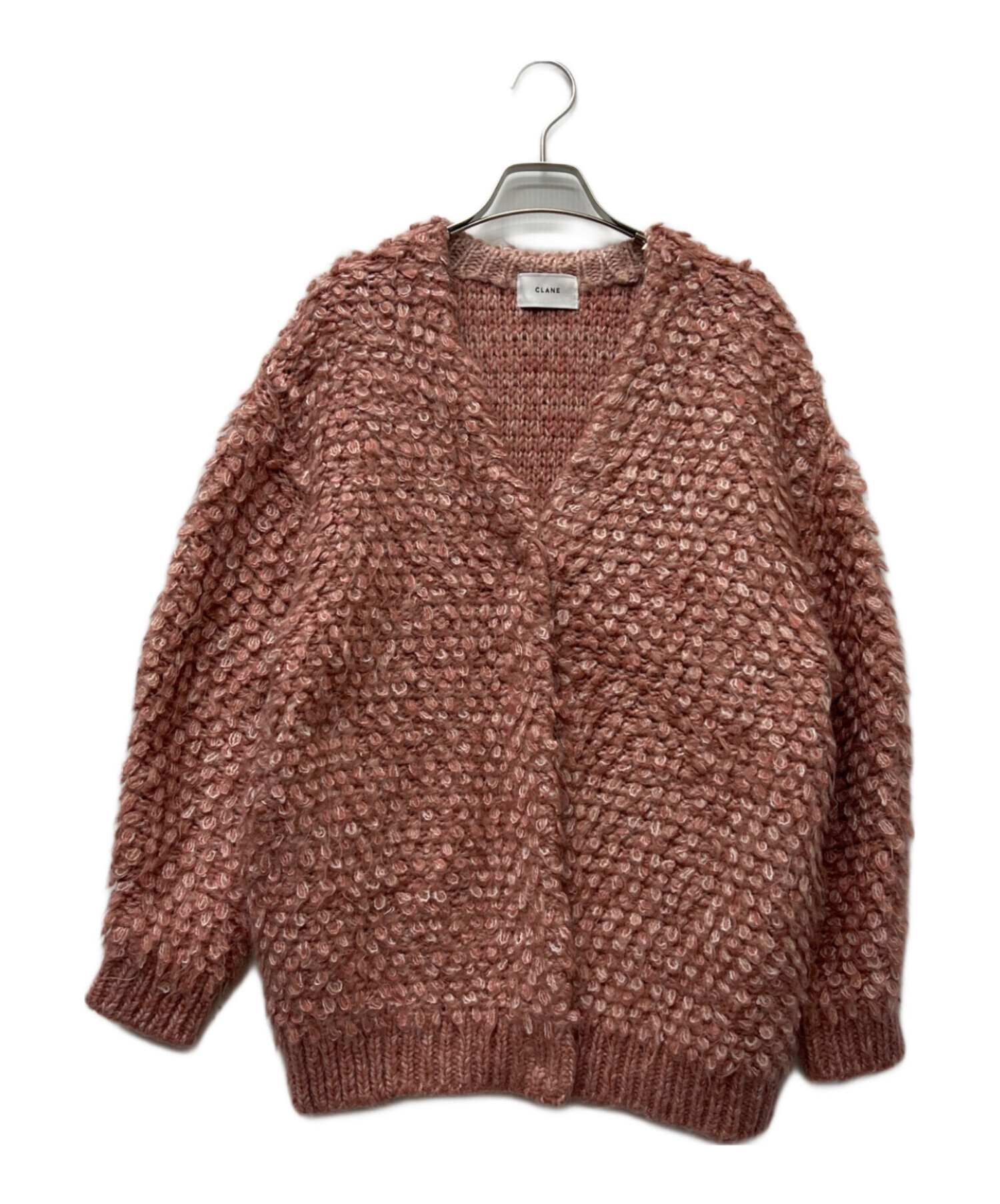 25年 クラネ CLANE MIX COLOR KNIT TRENKER 中古・古着通販】CLANE (クラネ) MIX LOOP MOHAIR KNIT CARDIGAN