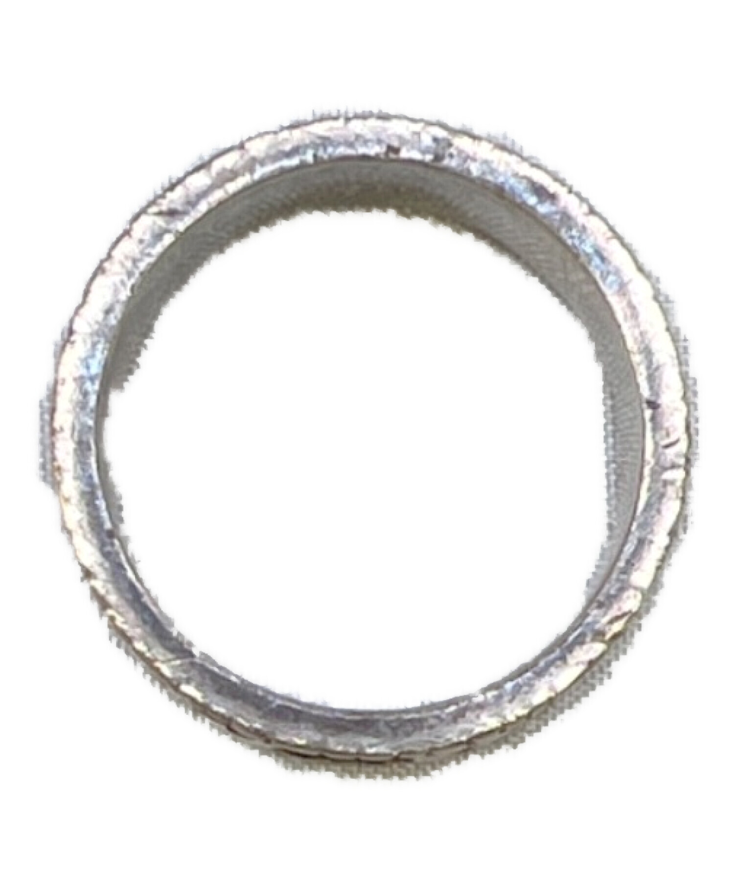 中古・古着通販】GUCCI (グッチ) ダブルGワイドリング シルバーカラー