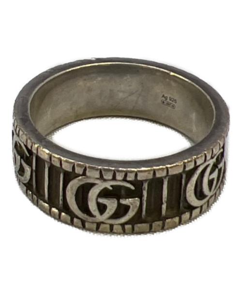 中古・古着通販】GUCCI (グッチ) ダブルGワイドリング シルバーカラー