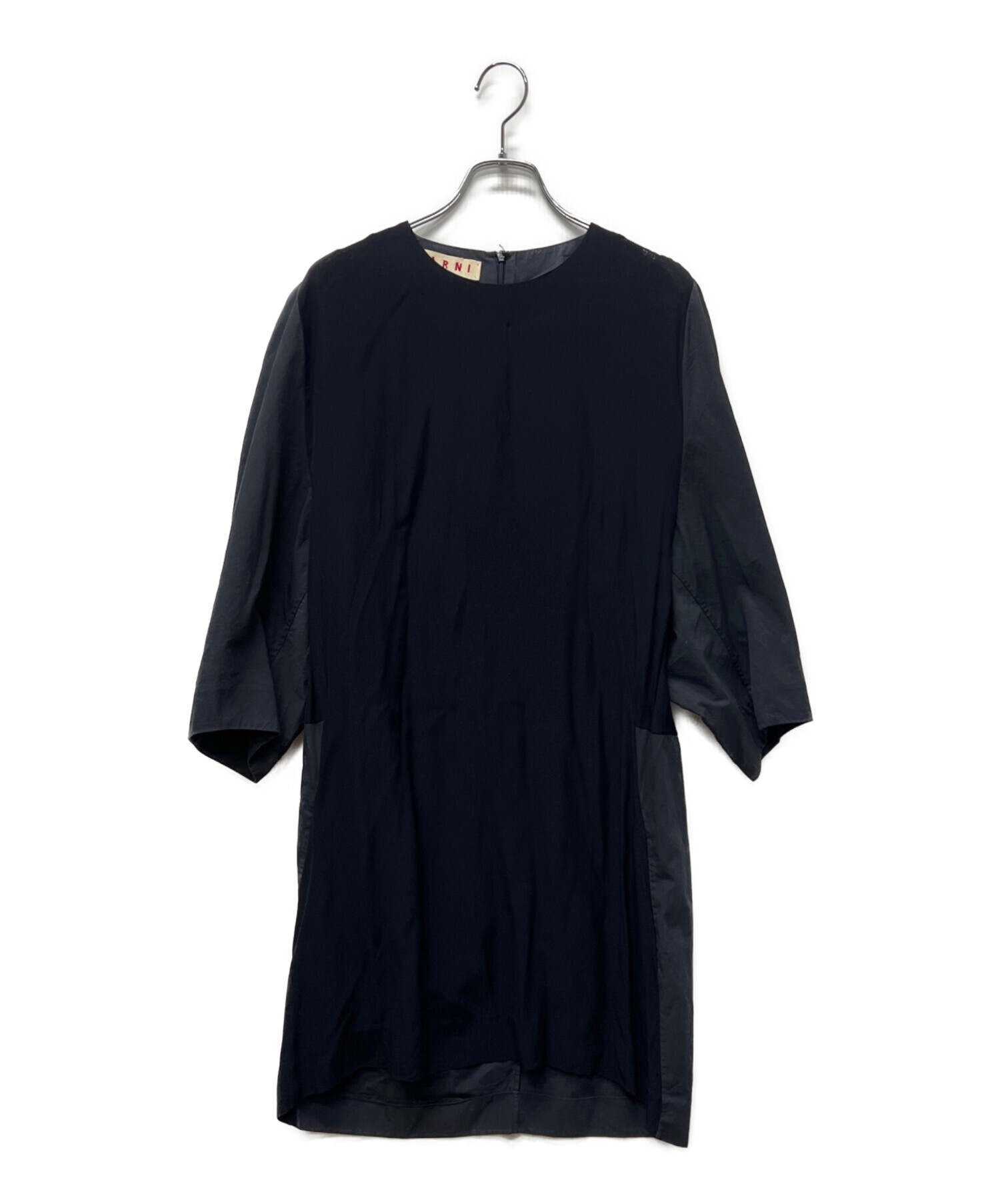 中古・古着通販】MARNI (マルニ) ラグランワンピース ネイビー サイズ
