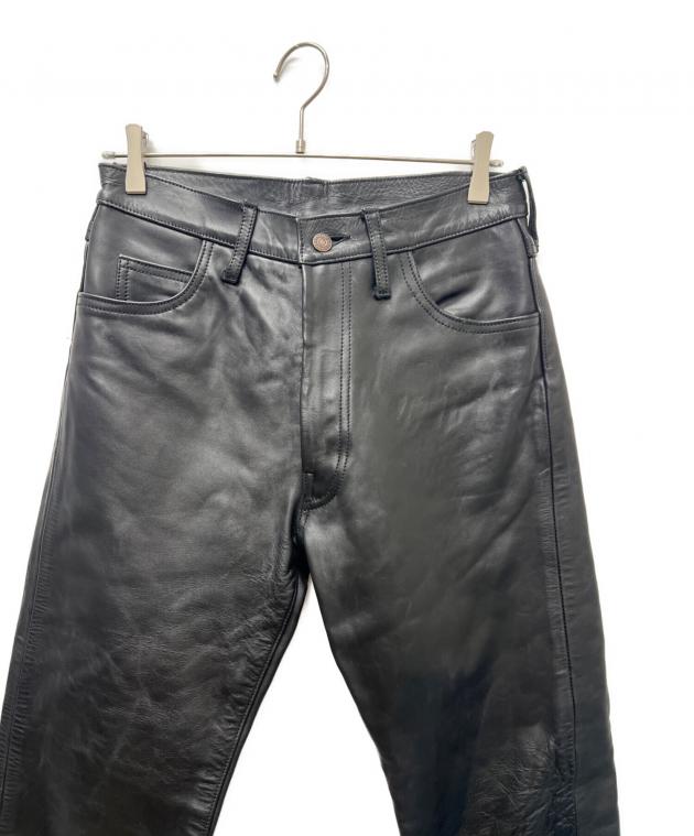 Aero エアロ　ベージュ レザーパンツ　ホースレザー　スエード 中古・古着通販】Aero LEATHER (エアロレザー) ホースハイドパンツ