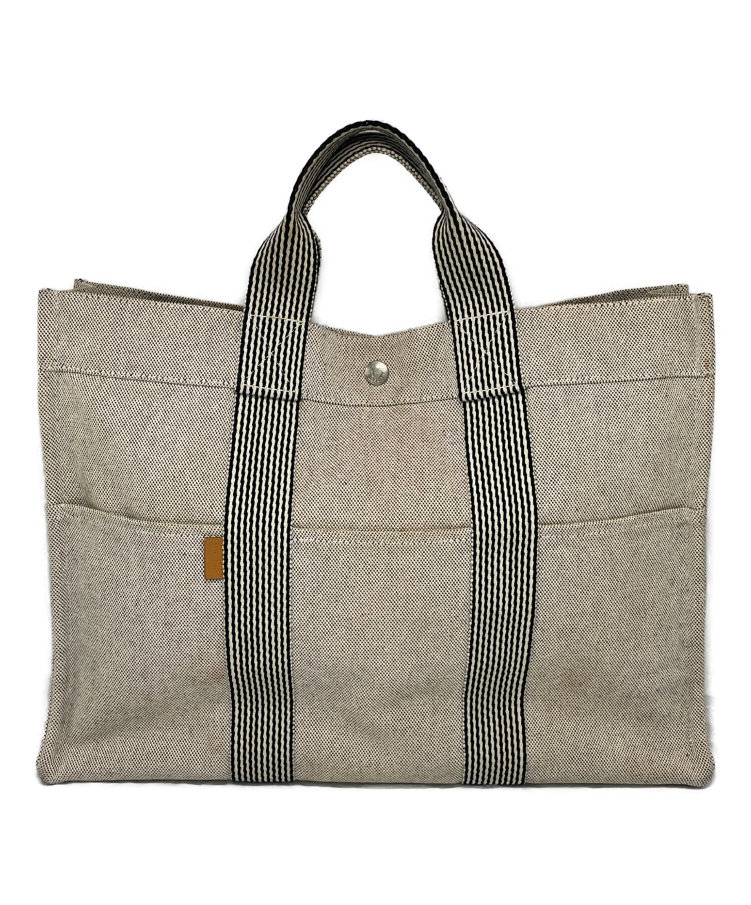中古・古着通販】HERMES (エルメス) トートバッグ ライトグレー