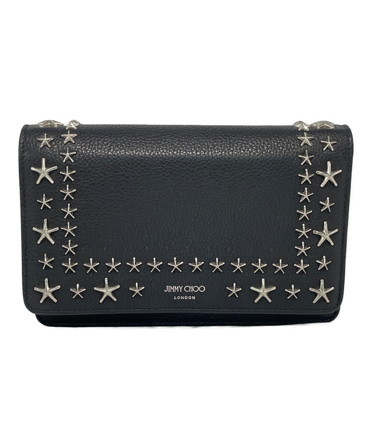 中古・古着通販】JIMMY CHOO (ジミーチュウ) チェーンショルダーバッグ