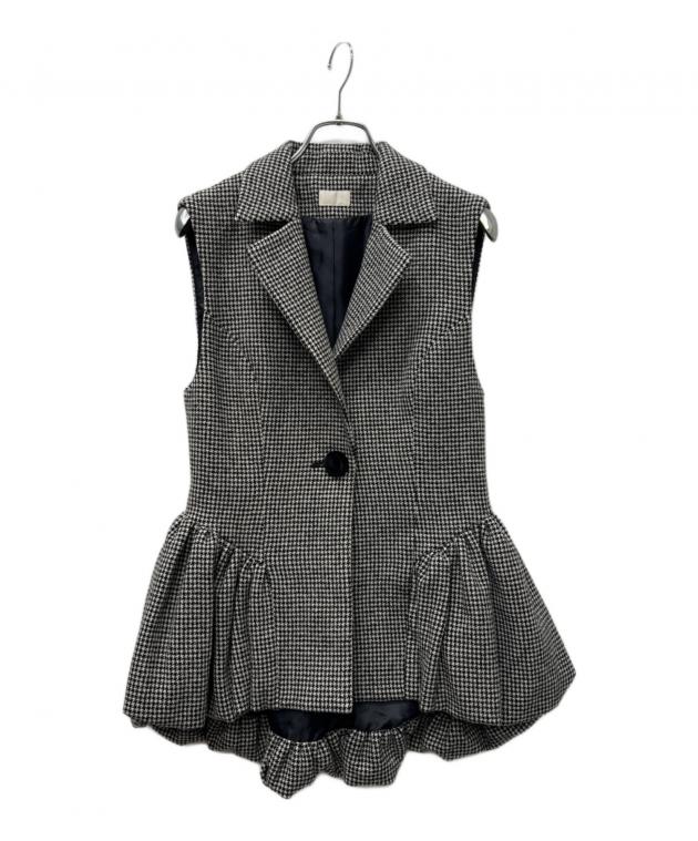 【美品】cygne シーニュ　バルーンジレ ベスト 中古・古着通販】cygne (シーニュ) バルーンジレ グレー サイズ:0