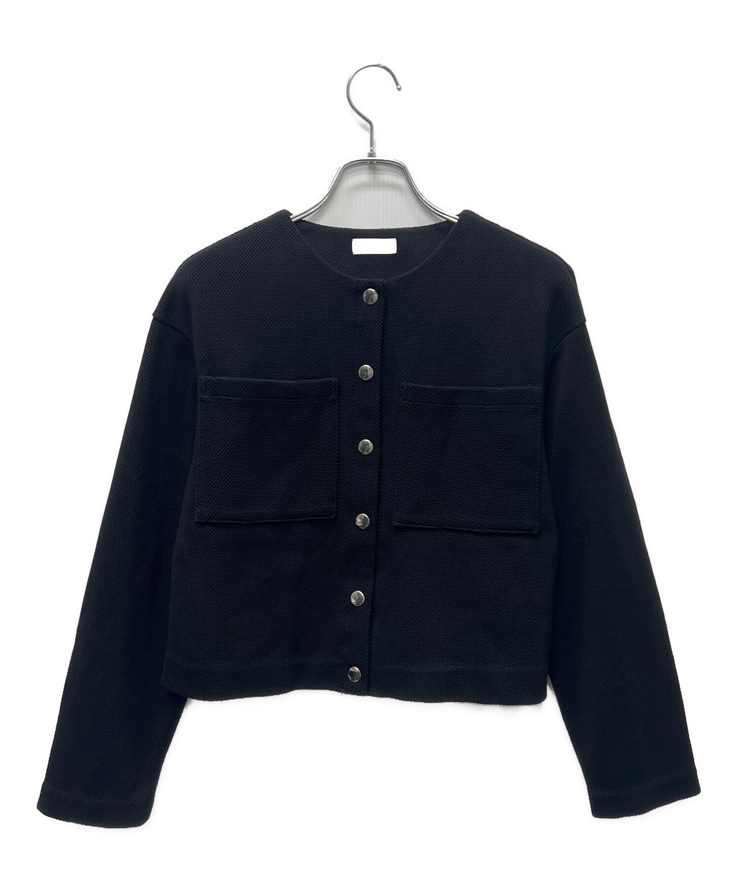 Ballsey ノーカラージャケット　未使用品 中古・古着通販】BALLSEY (ボールジィ) ノーカラージャケット ブラック