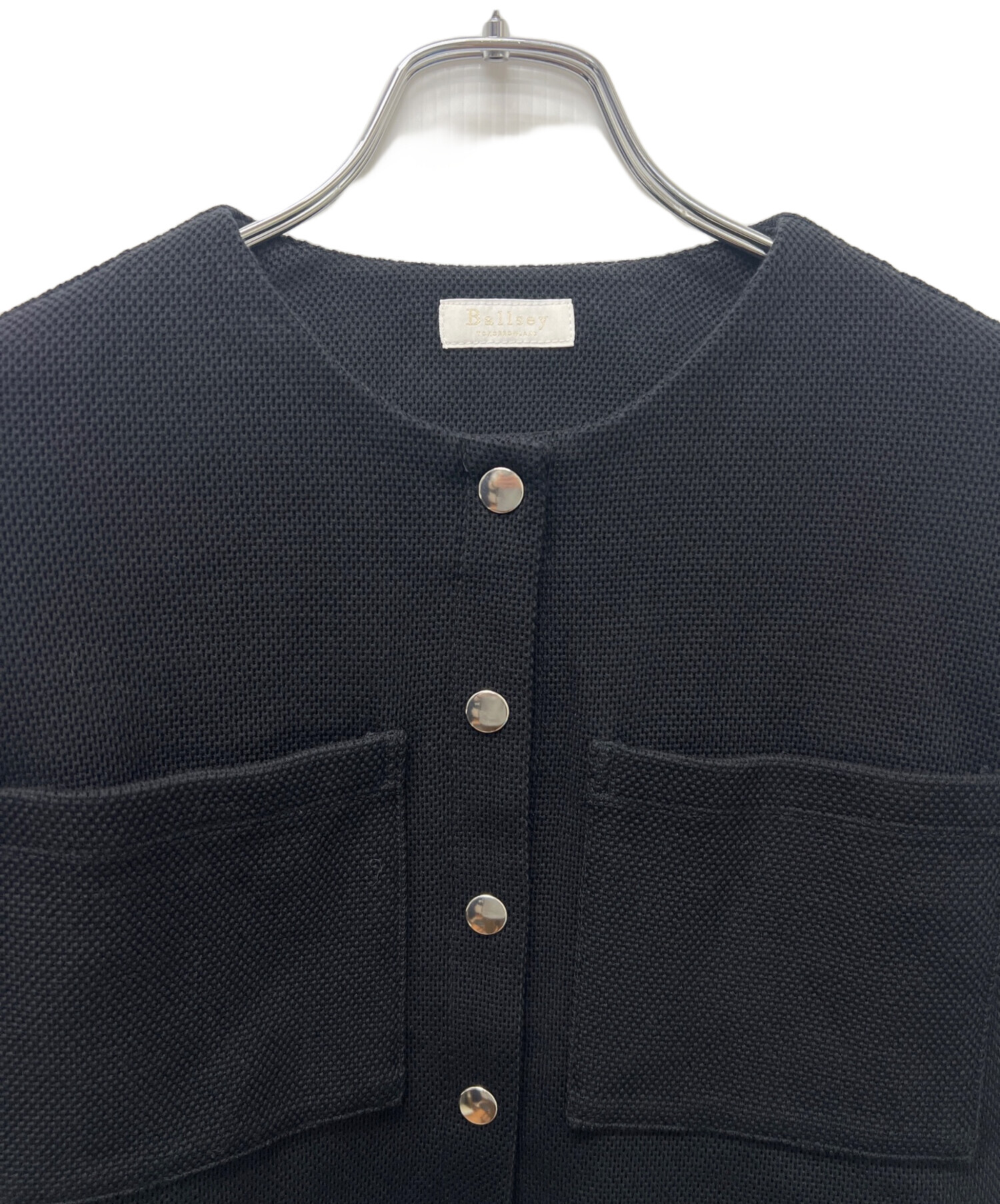 中古・古着通販】BALLSEY (ボールジィ) ノーカラージャケット ブラック